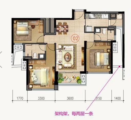20160822102233922 888集团电子游戏家装:拉萨合景新鸿基·泷景100㎡新中式装建成效鉴赏
