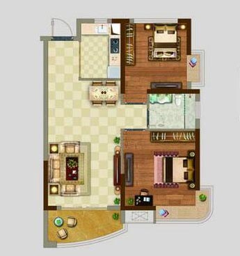 888集团电子游戏家装：拉萨丹灶桂丹颐景园74㎡简约现代装建成效鉴赏