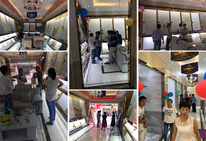 陶瓷一线品牌888集团电子游戏瓷砖都昌店周年庆签单不休，喜报来袭